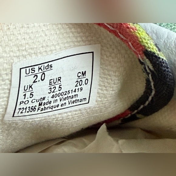 SNEAKERS BIMBA VANS ERA TELA SCARPE SHOES KIDS Size 2 - Picture 5 of 6